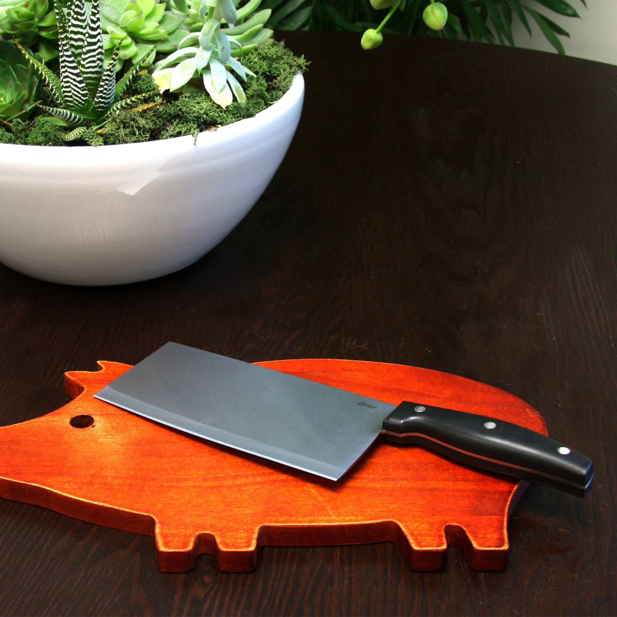 Oster Granger 7" Fine Edge Stainless Steel Blade Cleaver